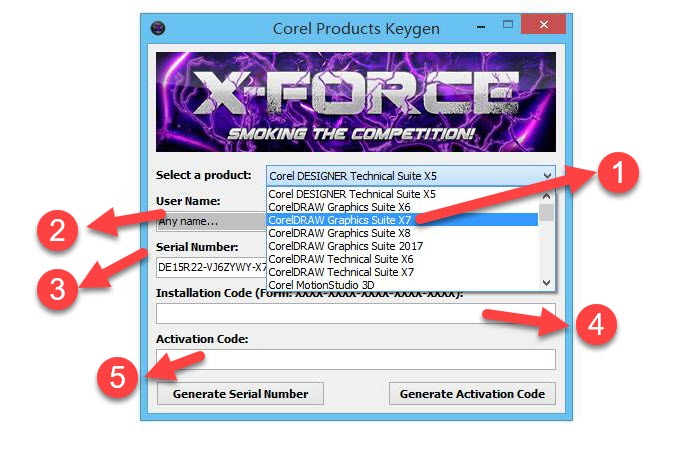 corel products keygen x force